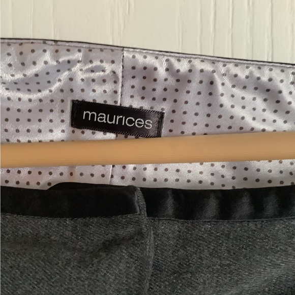Maurices Charcoal Flare Pants - Picture 6 of 6